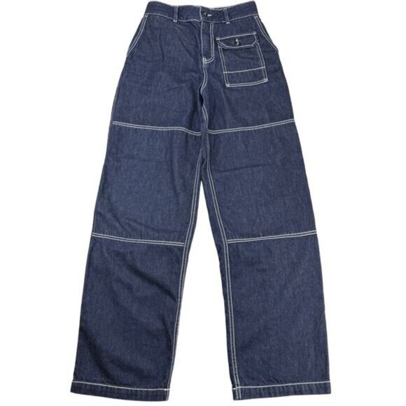 KOTN Men’s Manzala Relaxed Straight Leg Jean Pant Sz 25 Mid Wash - Picture 5 of 9